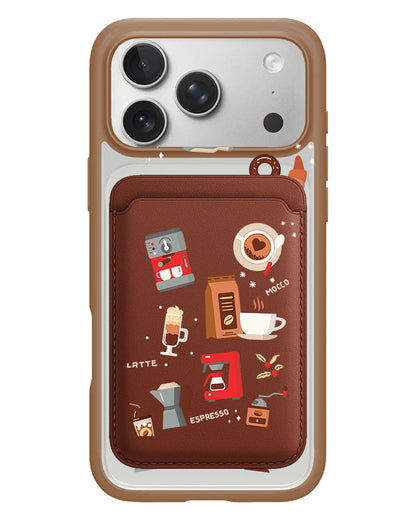 iPhone Magnetic Wallet Case - Barista