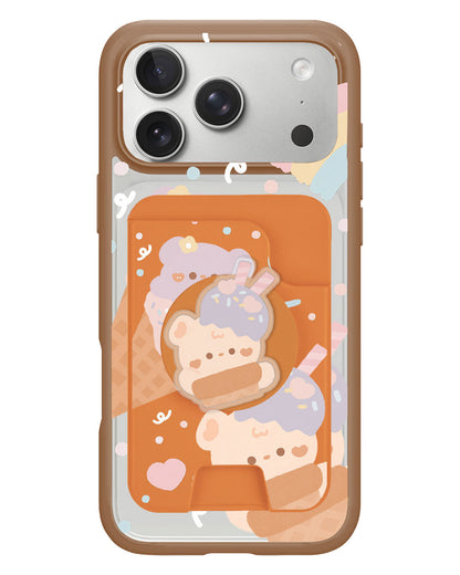 iPhone Magpop Wallet - Ice Cream for Teddy