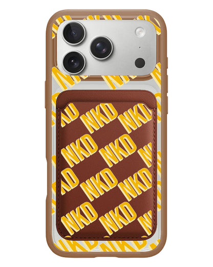 iPhone Magnetic Wallet Case - Diagonal Initial Monogram 1.0