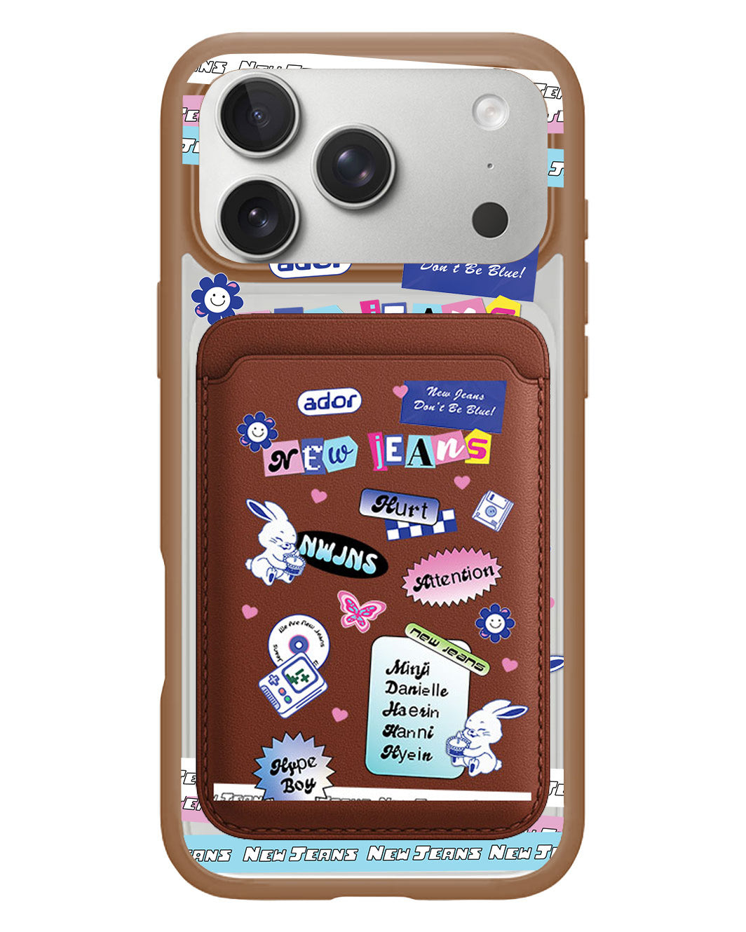 iPhone Magnetic Wallet Case - New Jeans Sticker Pack