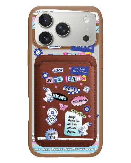 iPhone Magnetic Wallet Case - New Jeans Sticker Pack