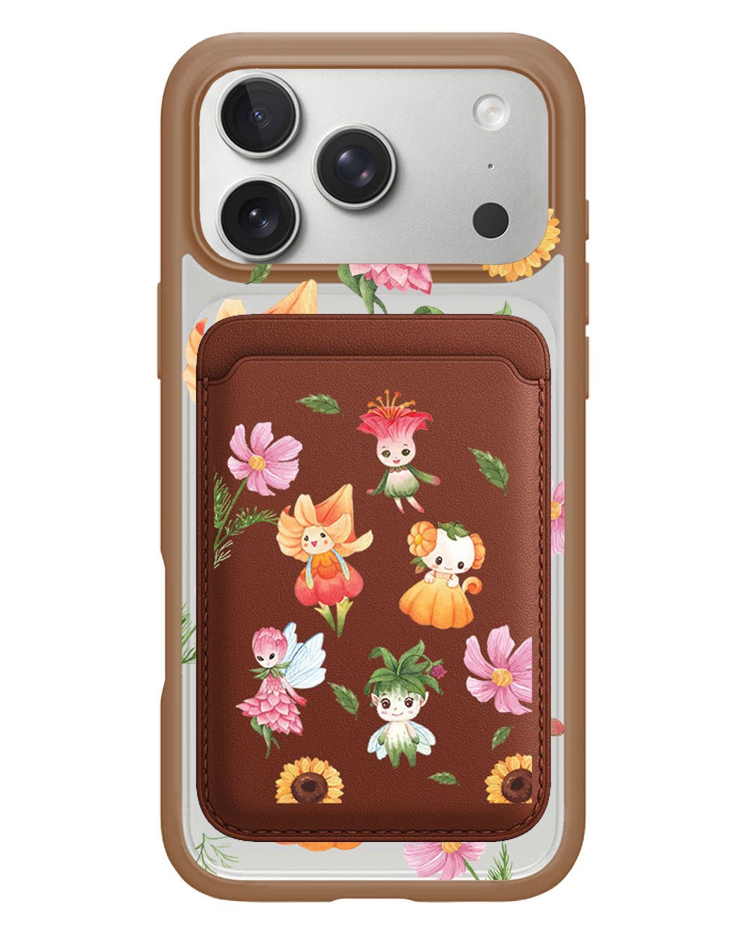 iPhone Magnetic Wallet Case - Magical Garden