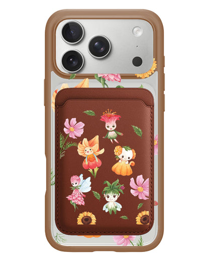 iPhone Magnetic Wallet Case - Magical Garden