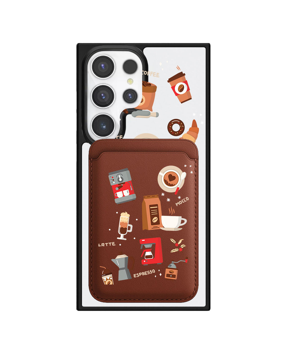 Android Magnetic Wallet Case - Barista