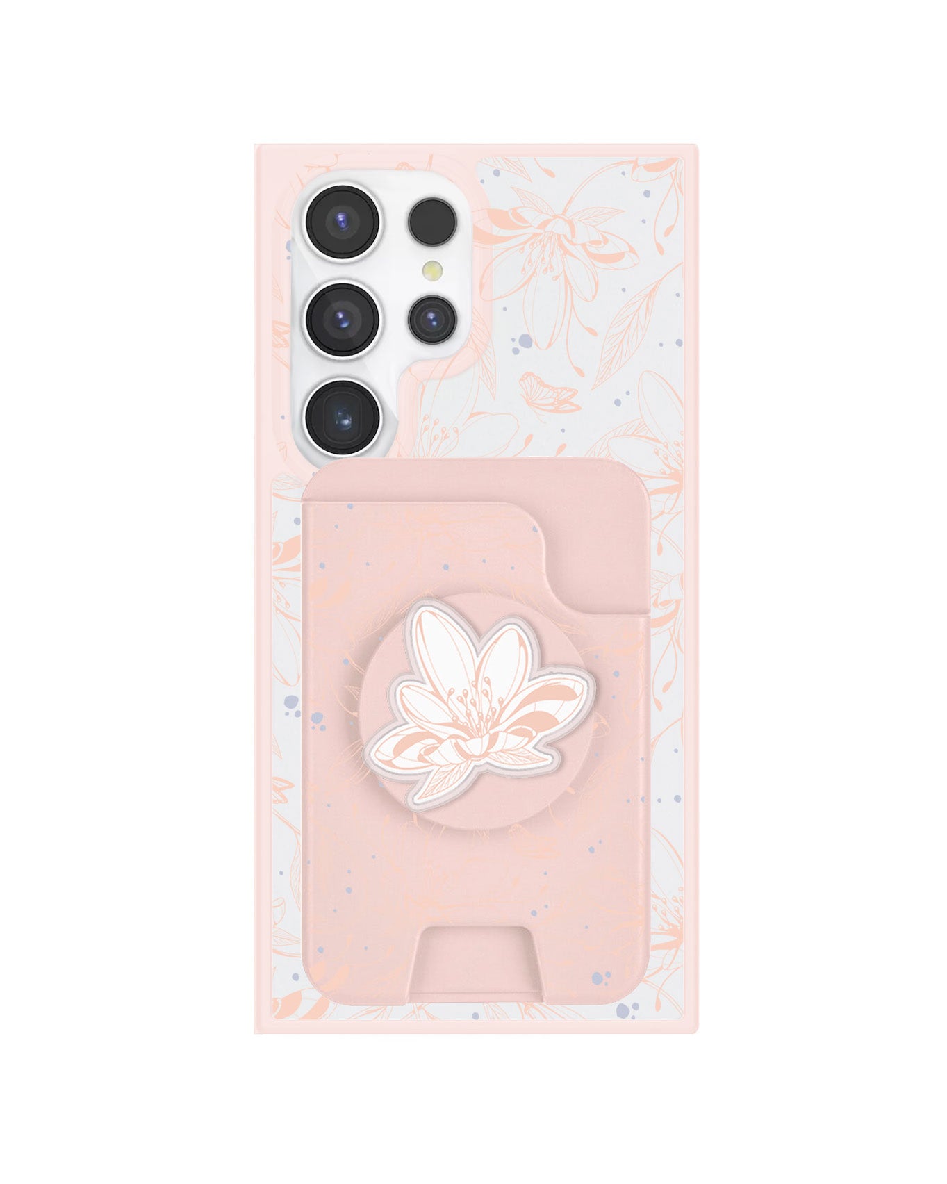 Android Magpop Wallet - Sketchy Flower & Butterfly 1.0