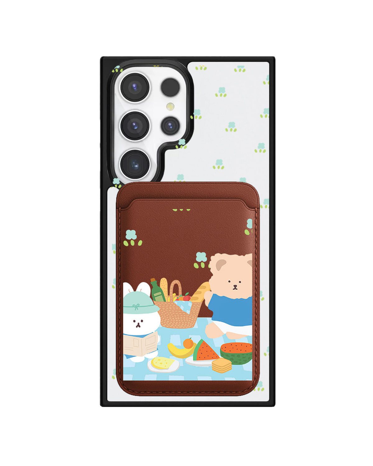 Android Magnetic Wallet Case - Picnic Blue