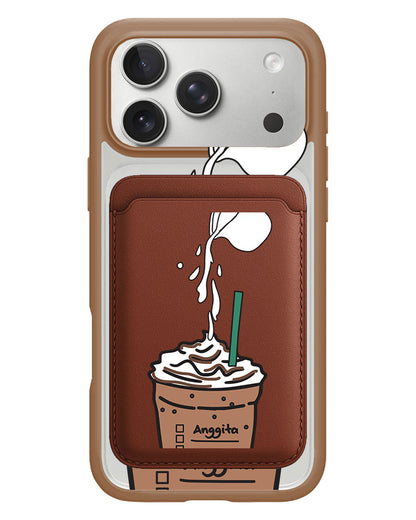 iPhone Magnetic Wallet Case - Coffee Frappe