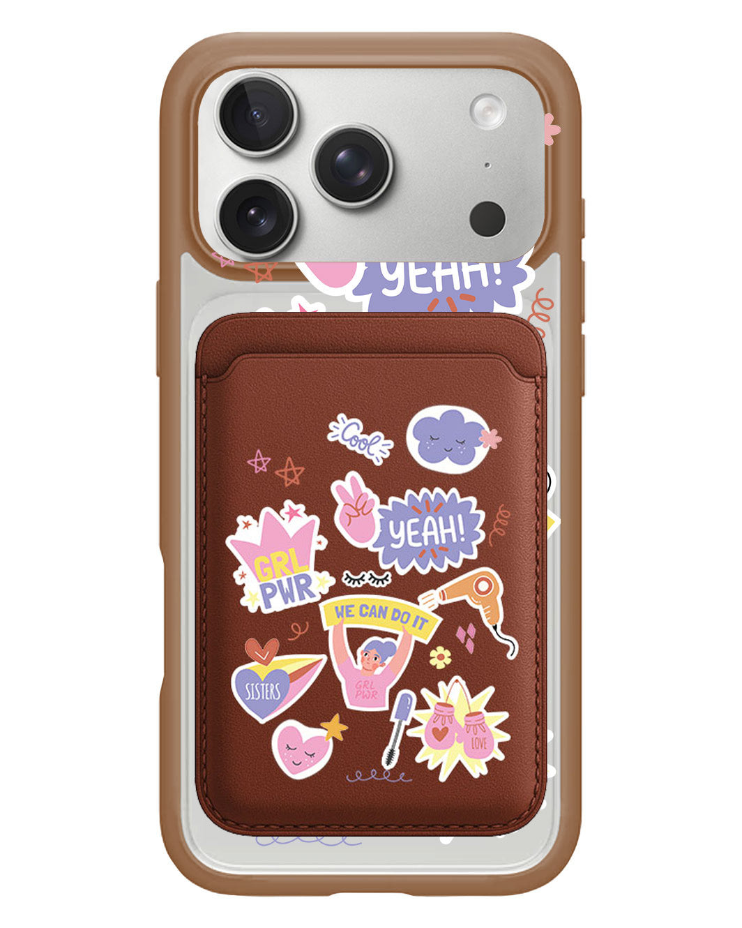 iPhone Magnetic Wallet Case - Girl Power Sticker Pack