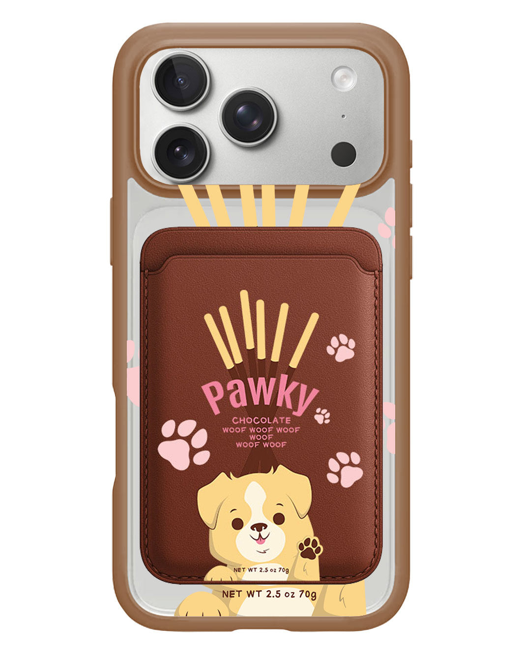 iPhone Magnetic Wallet Case - Pawky Dog