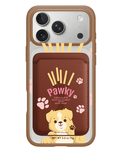 iPhone Magnetic Wallet Case - Pawky Dog