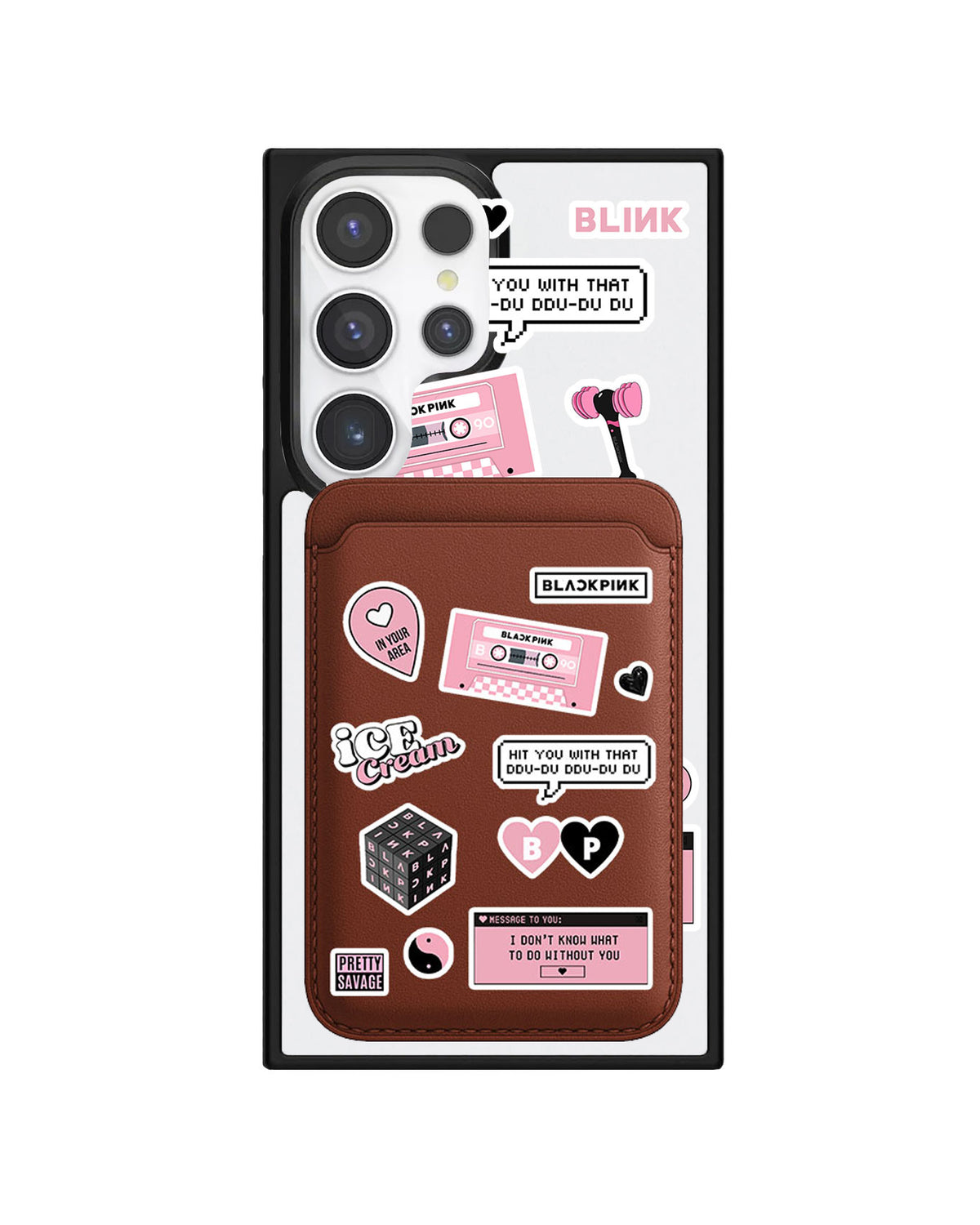 Android Magnetic Wallet Case - Blackpink Sticker Pack