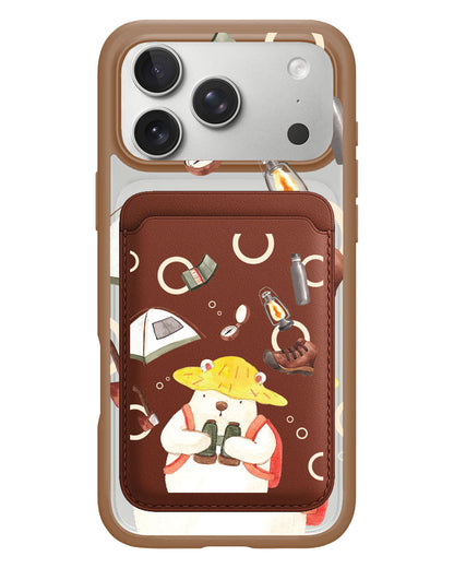 iPhone Magnetic Wallet Case - Advanture Of Bear