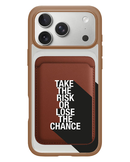 iPhone Magnetic Wallet Case - Take the Risk