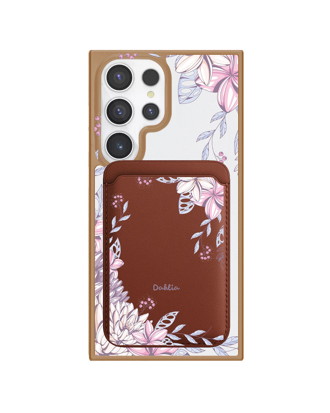 Android Magnetic Wallet Case - Dahlia