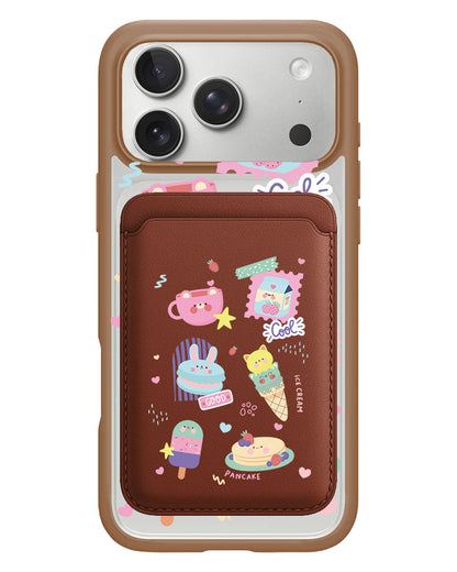 iPhone Magnetic Wallet Case - Sweet Cafe