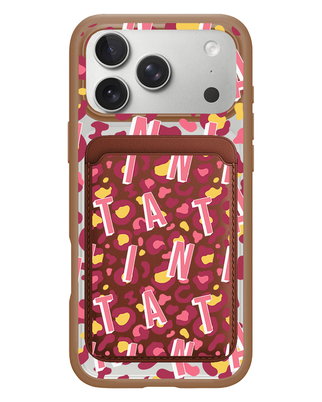 iPhone Magnetic Wallet Case - Leopard Monogram 3.0