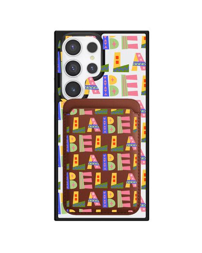 Android Magnetic Wallet Case - Playful Monogram 5.0