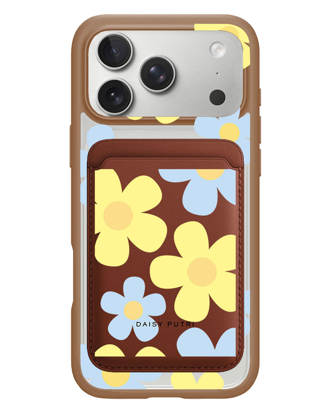 iPhone Magnetic Wallet Case - Daisy Skies