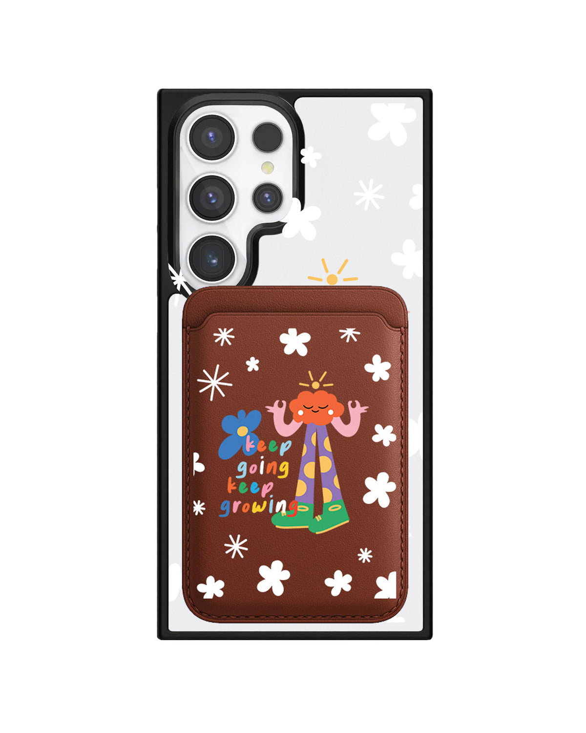 Android Magnetic Wallet Case - Keep Growing