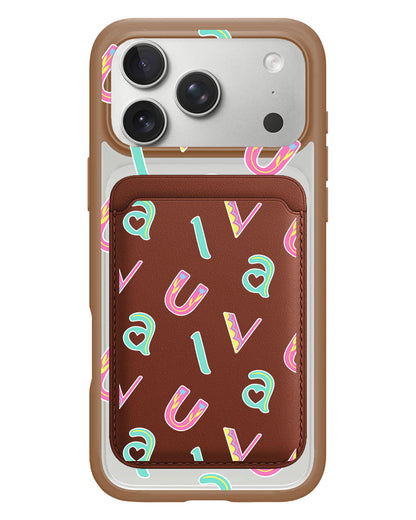 iPhone Magnetic Wallet Case - Playful Monogram 6.0