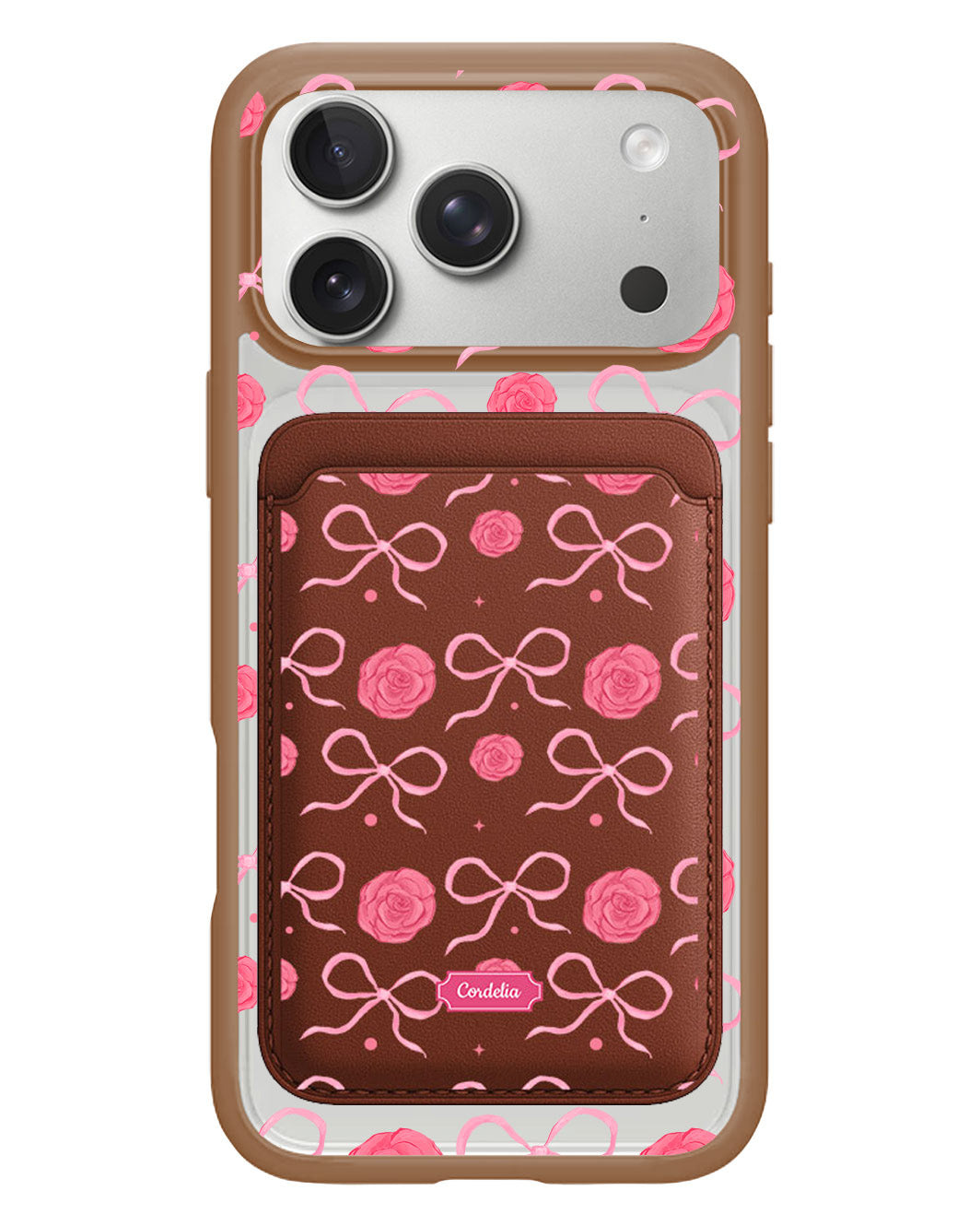 iPhone Magnetic Wallet Case - Coquette Rose