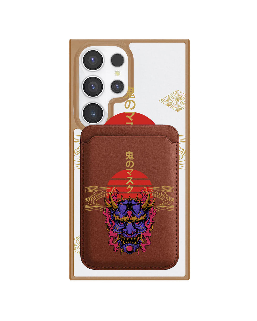 Android Magnetic Wallet Case - Oni Mask