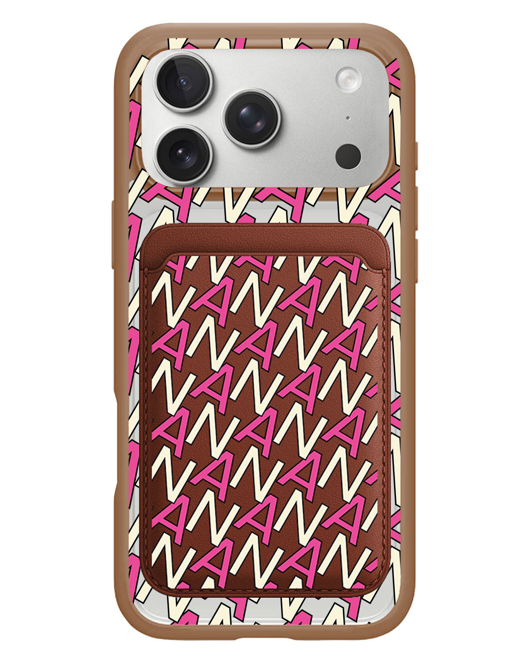 iPhone Magnetic Wallet Case - Initial Monogram 6.0
