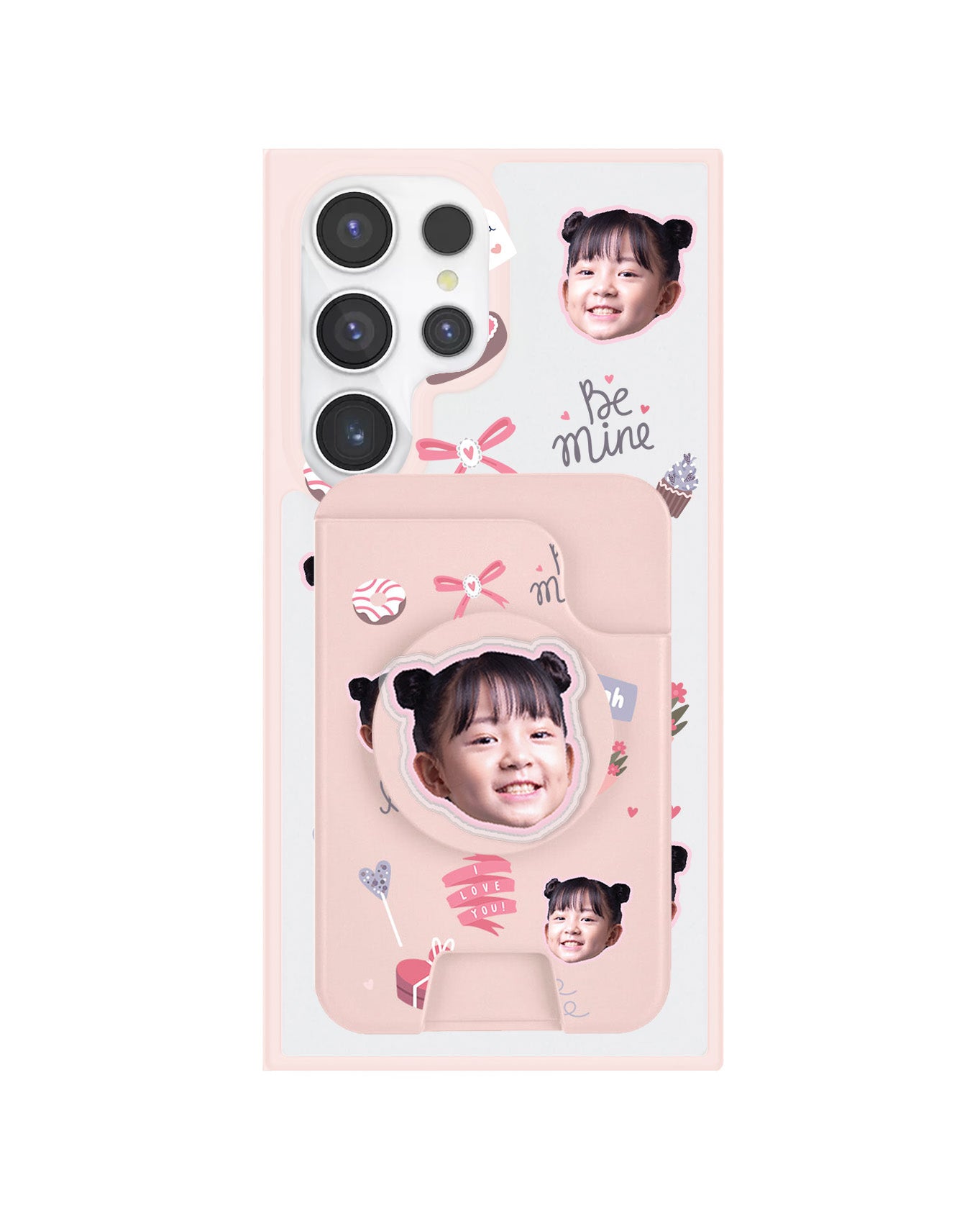 Android Magpop Wallet - Face Grid Lovely