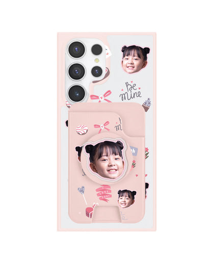 Android Magpop Wallet - Face Grid Lovely