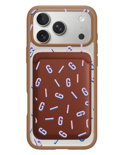 iPhone Magnetic Wallet Case - Monogram 1.0 Cotton Candy