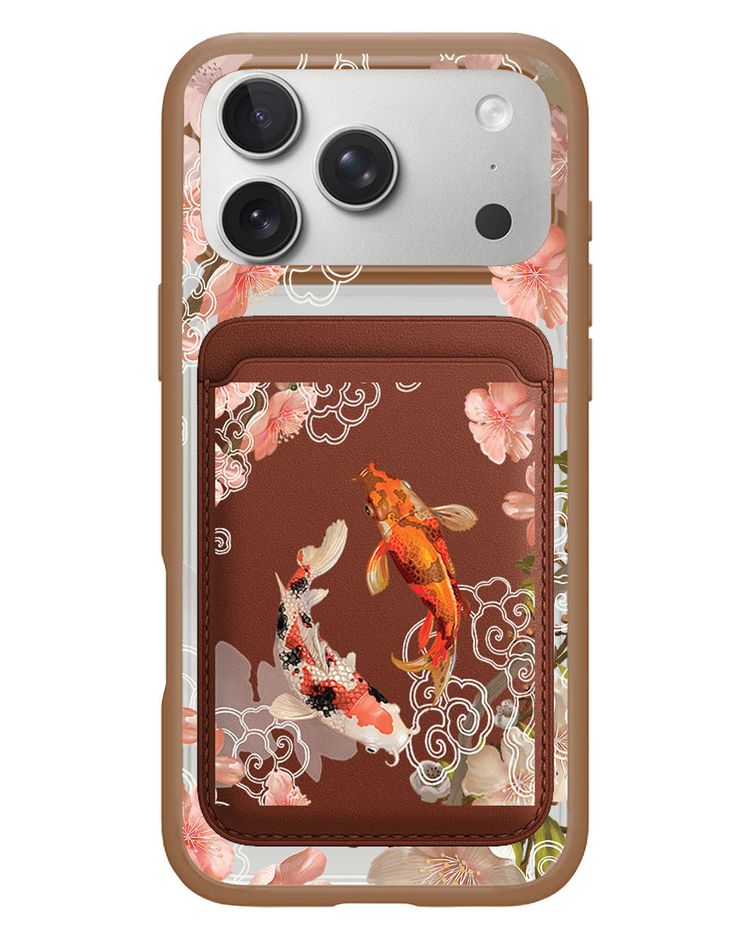 iPhone Magnetic Wallet Case - Oil Painting Koi