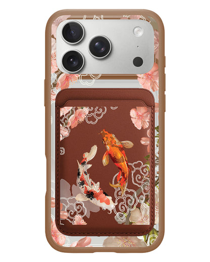 iPhone Magnetic Wallet Case - Oil Painting Koi