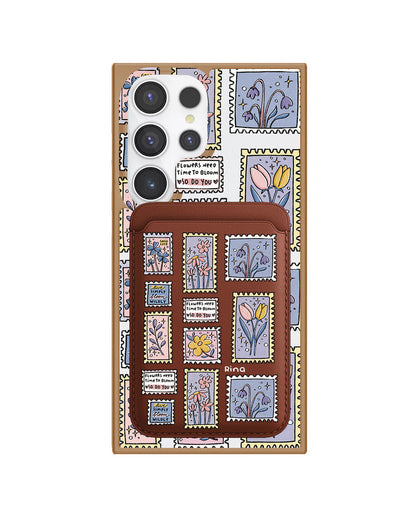 Android Magnetic Wallet Case - Time to Bloom