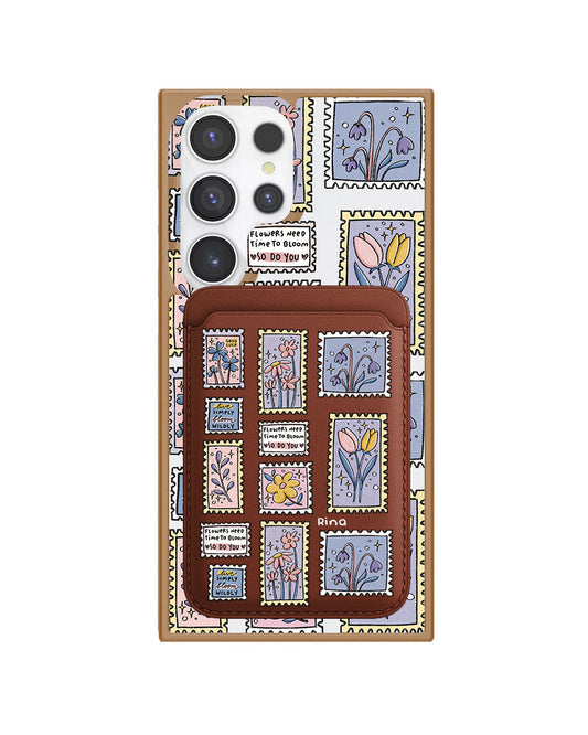 Android Magnetic Wallet Case - Time to Bloom