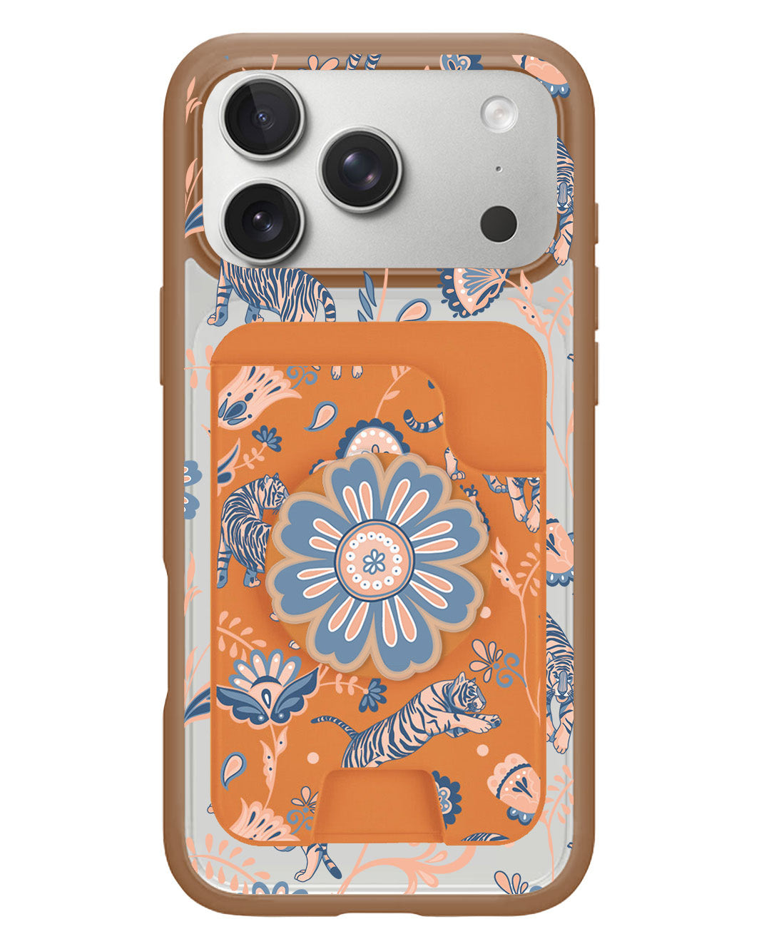iPhone Magpop Wallet - Tiger & Floral 5.0
