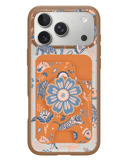 iPhone Magpop Wallet - Tiger & Floral 5.0