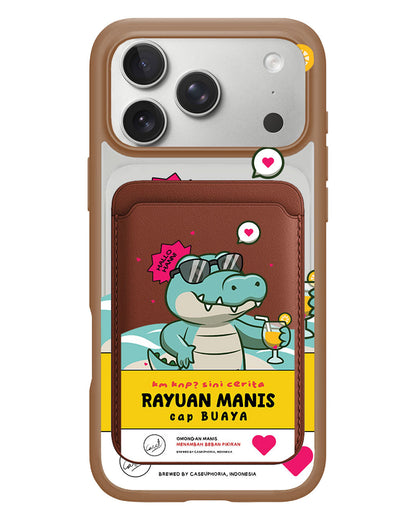 iPhone Magnetic Wallet Case - Cap Buaya