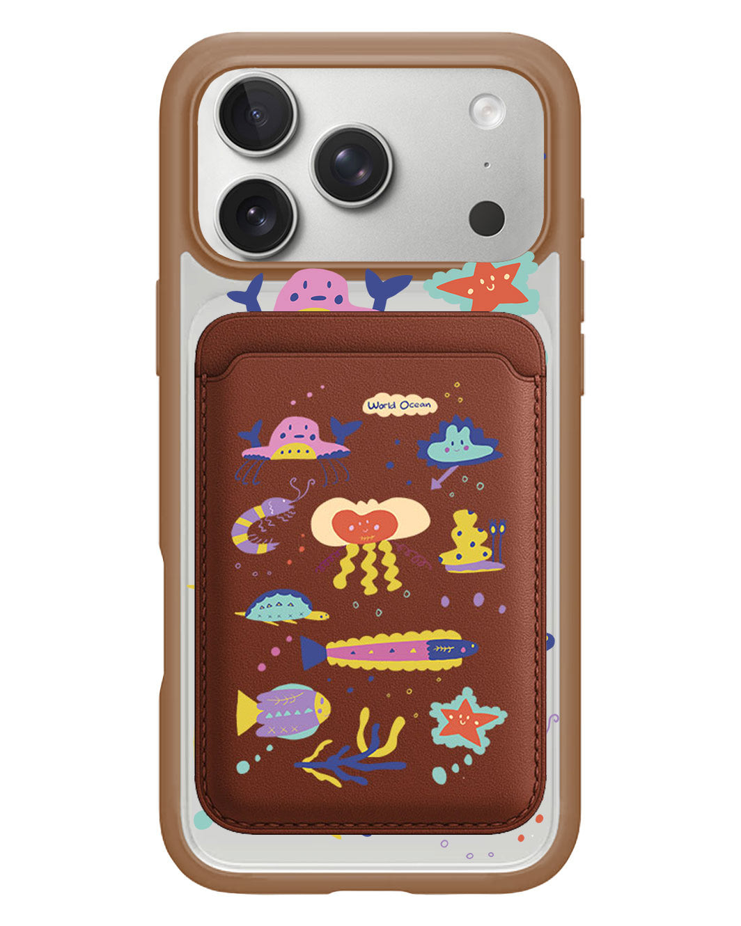 iPhone Magnetic Wallet Case - Ocean World