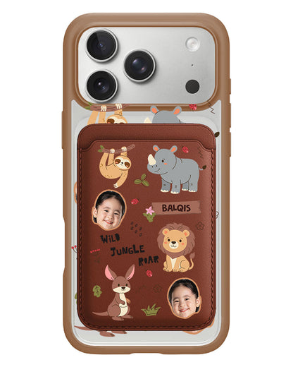 iPhone Magnetic Wallet Case - Face Grid Safari 3.0
