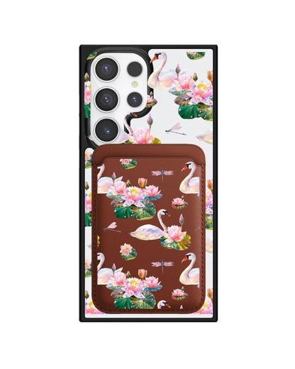 Android Magnetic Wallet Case - Swan