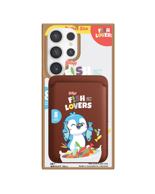 Android Magnetic Wallet Case - Fish Lovers