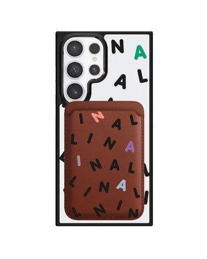 Android Magnetic Wallet Case - Monogram 2.0 Hitam