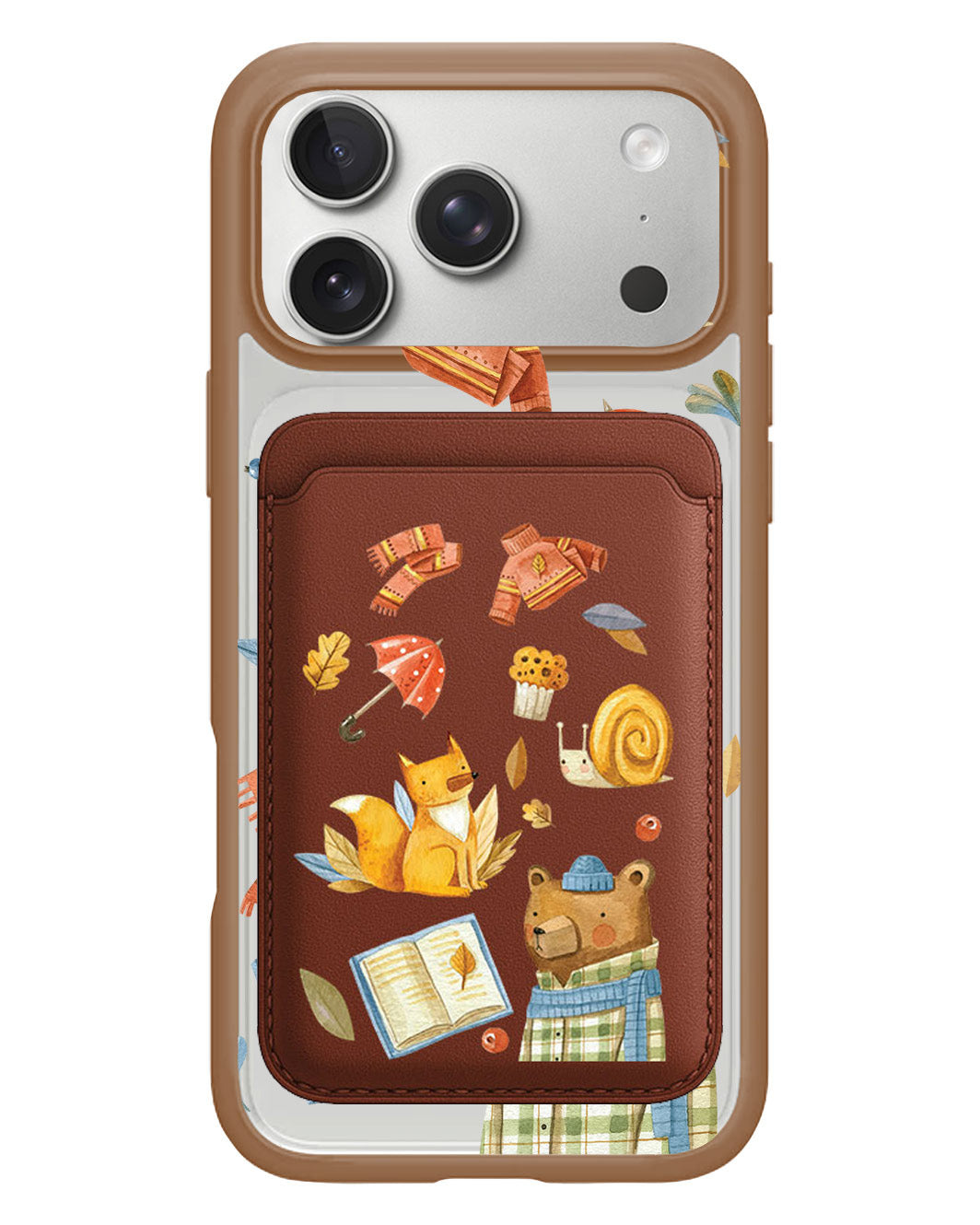 iPhone Magnetic Wallet Case - Bear & Fox