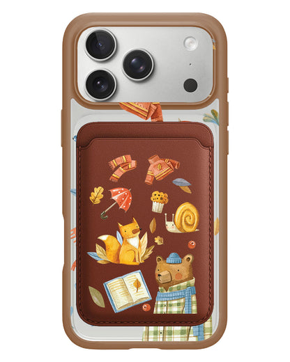 iPhone Magnetic Wallet Case - Bear & Fox