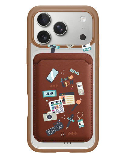 iPhone Magnetic Wallet Case - Journalism