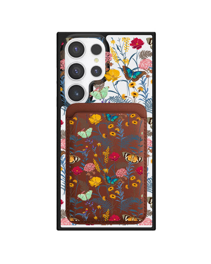 Android Magnetic Wallet Case - Flora Magnolia