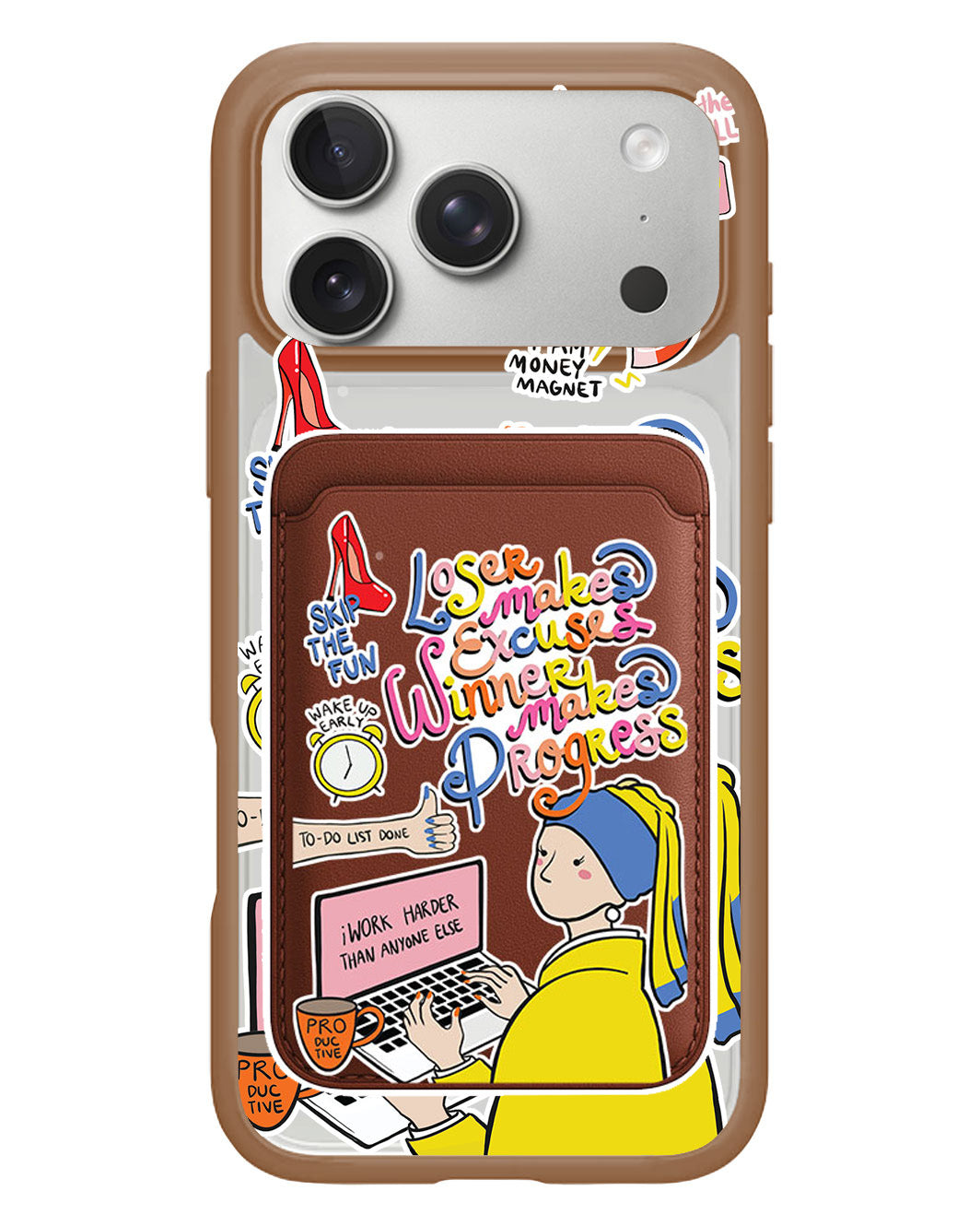 iPhone Magnetic Wallet Case - Ambitch