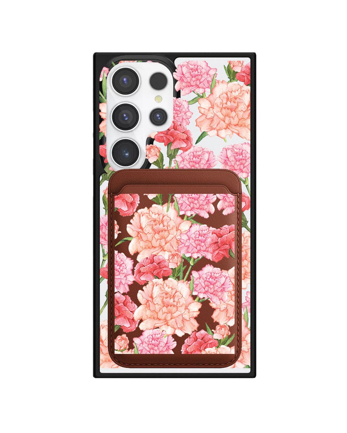 Android Magnetic Wallet Case - January Carnation