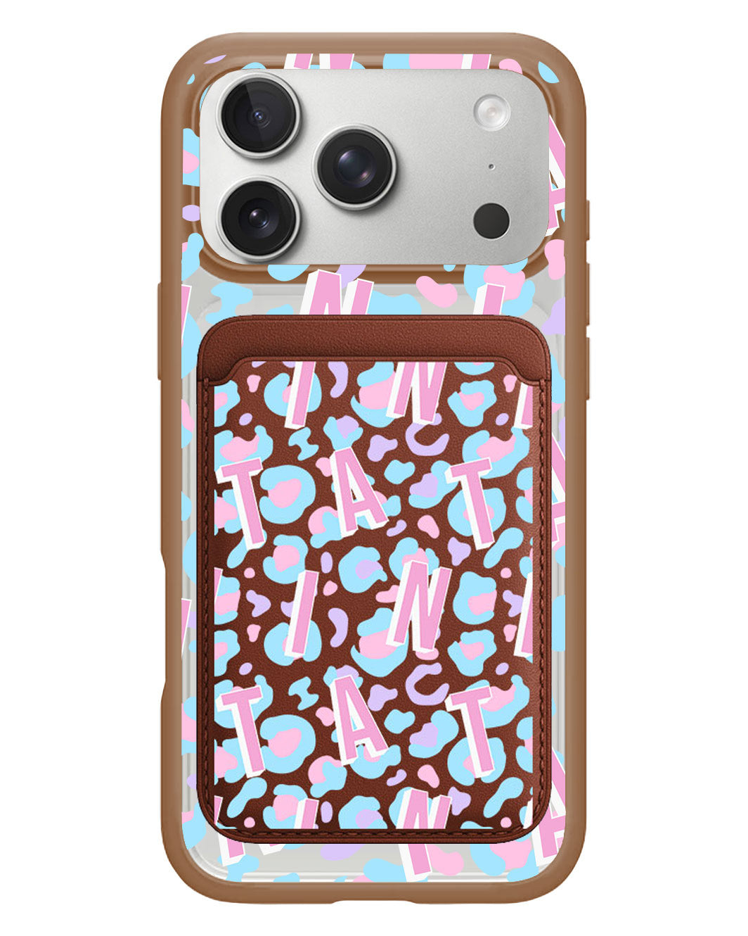 iPhone Magnetic Wallet Case - Leopard Monogram 6.0