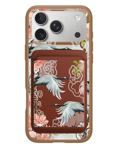 iPhone Magnetic Wallet Case - Oil Painting Birds